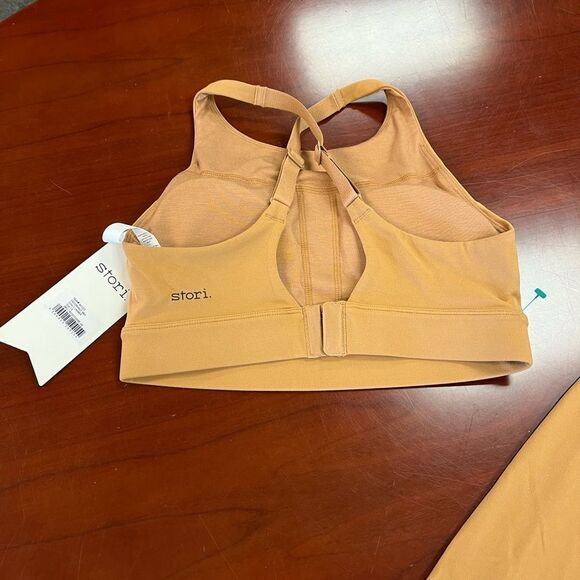 Stori. Endurance Bra & Pro con Tights Leggings Set in Umber sz 4 NWT - Picture 4 of 8